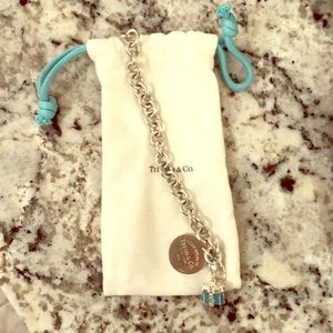 100% Authentic Tiffany TAG  bracelet with charm